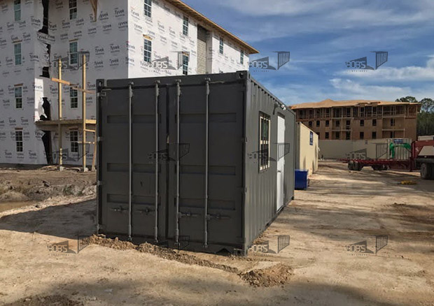 L Shape Container Home - The Lubbock - Bob's Containers / Bob's Containers