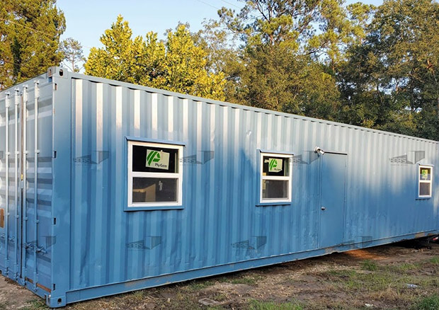 L Shape Container Home - The Lubbock - Bob's Containers / Bob's Containers